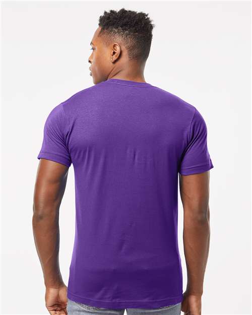 Tultex 202 Unisex Fine Jersey T-Shirt - Back view
