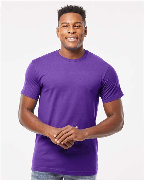 Tultex 202 Unisex Fine Jersey T-Shirt - Front view