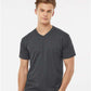 Tultex 207 Men's Poly-Rich V-Neck T-Shirt - Front view