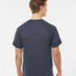 Tultex 207 Men's Poly-Rich V-Neck T-Shirt - Back view