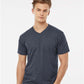 Tultex 207 Men's Poly-Rich V-Neck T-Shirt - Front view