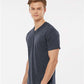 Tultex 207 Men's Poly-Rich V-Neck T-Shirt - Side view