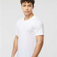 Tultex 207 Men's Poly-Rich V-Neck T-Shirt - Side view