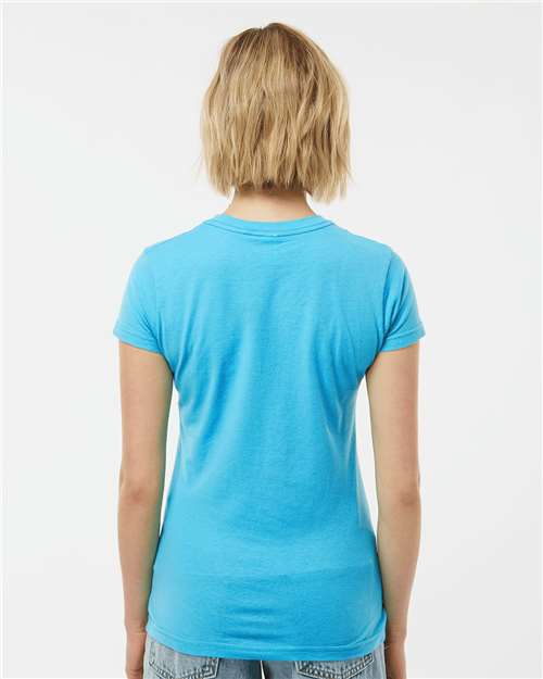 Tultex 213 Women's Fine Jersey Slim Fit T-Shirt - Back view
