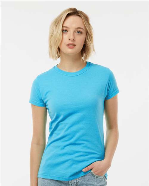 Tultex 213 Women's Fine Jersey Slim Fit T-Shirt - Front view