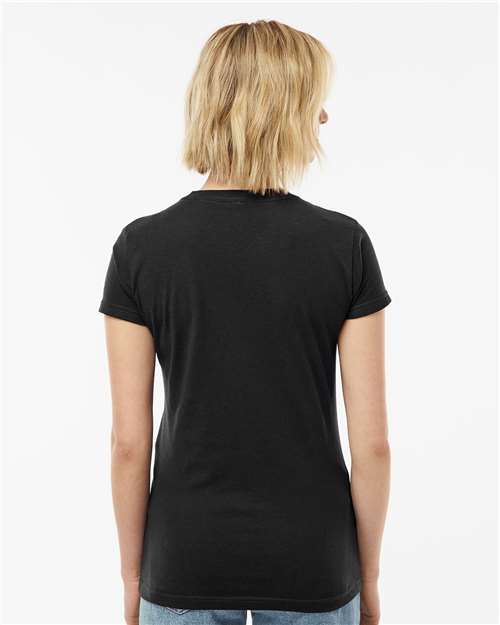 Tultex 213 Women's Fine Jersey Slim Fit T-Shirt - Back view