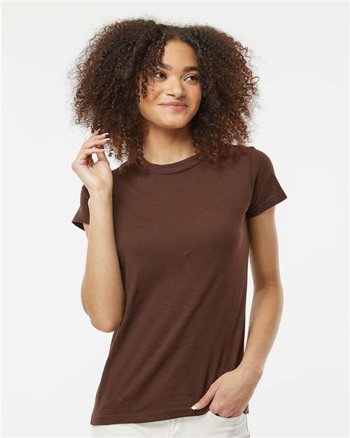 Tultex 213 Women's Fine Jersey Slim Fit T-Shirt - Front view