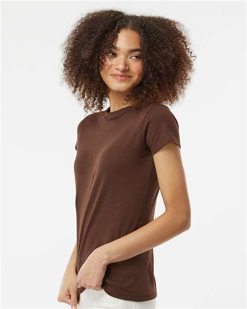 Tultex 213 Women's Fine Jersey Slim Fit T-Shirt - Side view