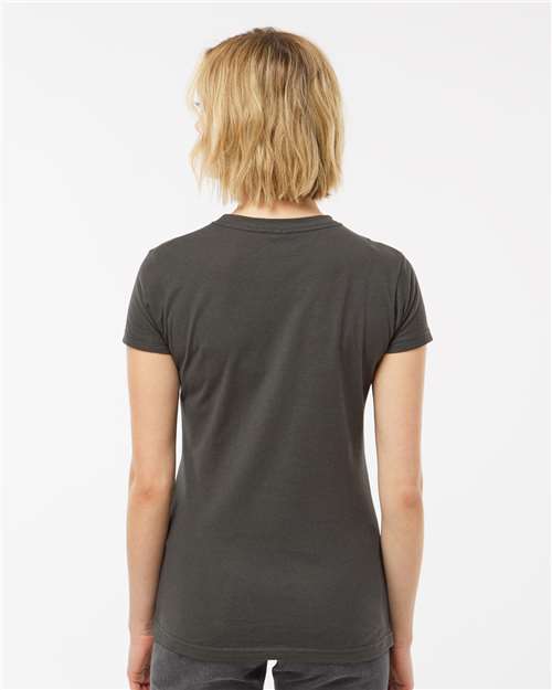 Tultex 213 Women's Fine Jersey Slim Fit T-Shirt - Back view