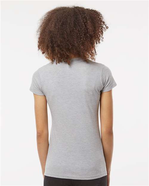 Tultex 213 Women's Fine Jersey Slim Fit T-Shirt - Back view