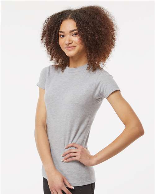 Tultex 213 Women's Fine Jersey Slim Fit T-Shirt - Side view