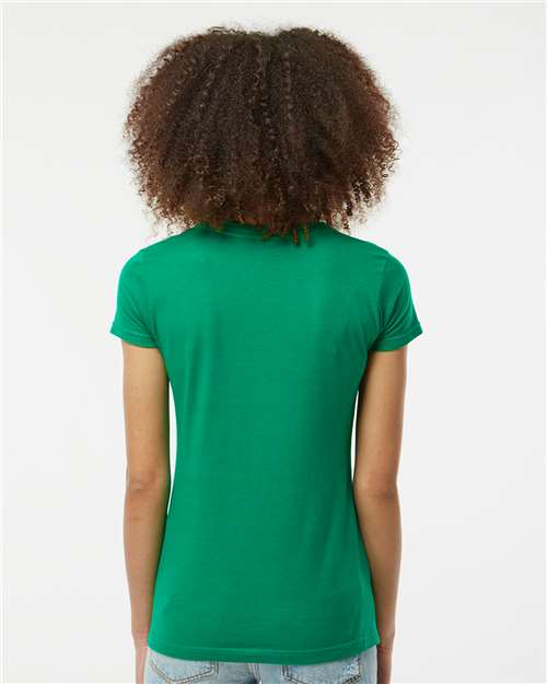 Tultex 213 Women's Fine Jersey Slim Fit T-Shirt - Back view