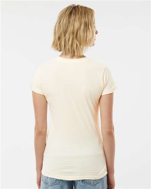 Tultex 213 Women's Fine Jersey Slim Fit T-Shirt - Back view