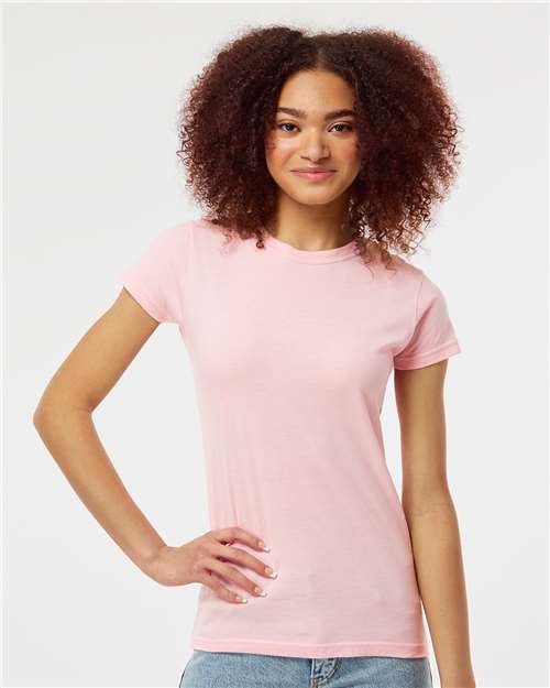 Tultex 213 Women's Fine Jersey Slim Fit T-Shirt - Front view