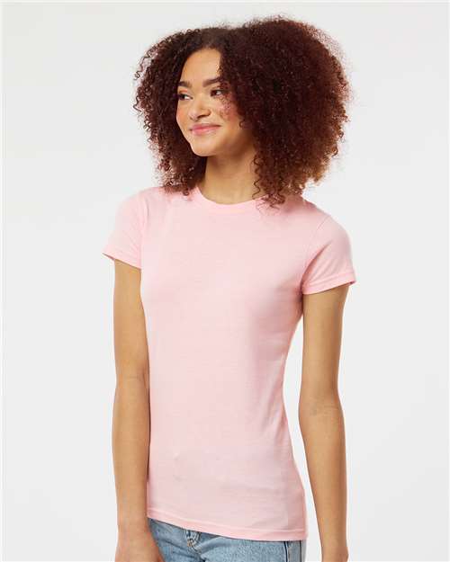 Tultex 213 Women's Fine Jersey Slim Fit T-Shirt - Side view