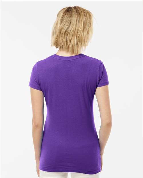 Tultex 213 Women's Fine Jersey Slim Fit T-Shirt - Back view