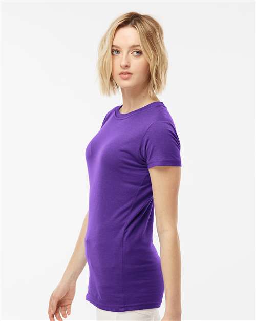 Tultex 213 Women's Fine Jersey Slim Fit T-Shirt - Side view