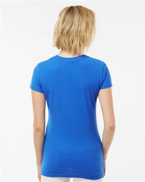 Tultex 213 Women's Fine Jersey Slim Fit T-Shirt - Back view