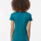 Tultex 213 Women's Fine Jersey Slim Fit T-Shirt - Back view