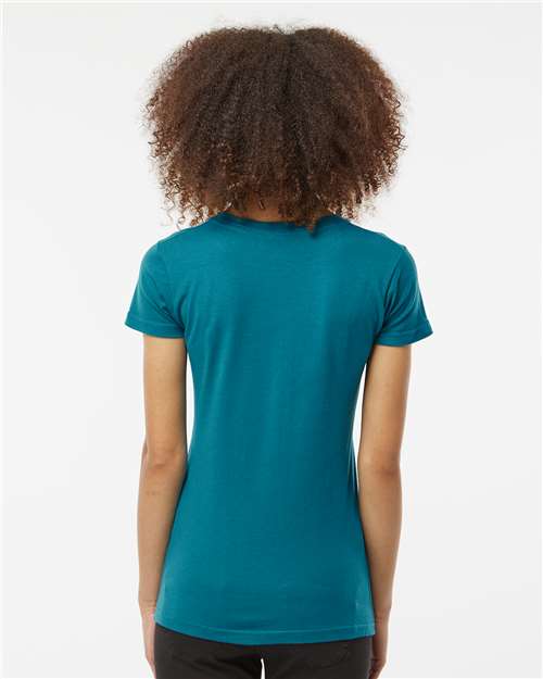 Tultex 213 Women's Fine Jersey Slim Fit T-Shirt - Back view