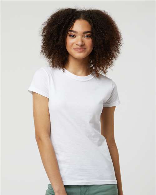 Tultex 213 Women's Fine Jersey Slim Fit T-Shirt - Front view