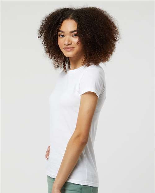 Tultex 213 Women's Fine Jersey Slim Fit T-Shirt - Side view