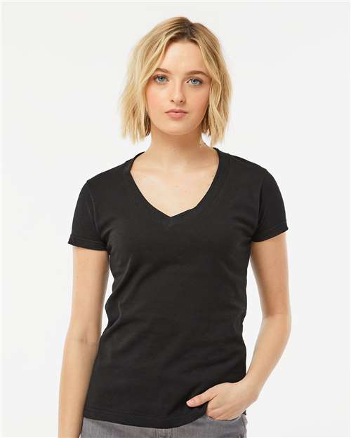 Tultex 214 Women's Long Islander Performance Long Sleeve T-Shirt - Front view