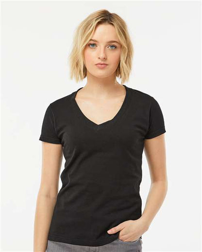 Tultex 214 Women's Long Islander Performance Long Sleeve T-Shirt - Front view