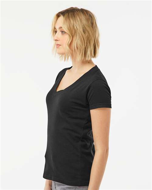 Tultex 214 Women's Long Islander Performance Long Sleeve T-Shirt - Side view