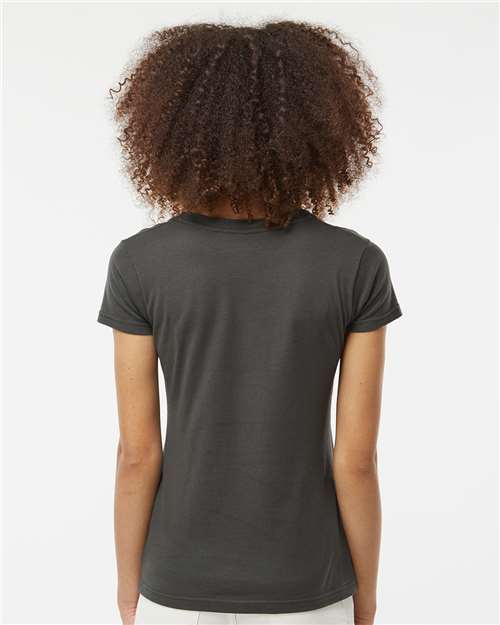 Tultex 214 Women's Long Islander Performance Long Sleeve T-Shirt - Back view
