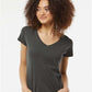 Tultex 214 Women's Long Islander Performance Long Sleeve T-Shirt - Front view