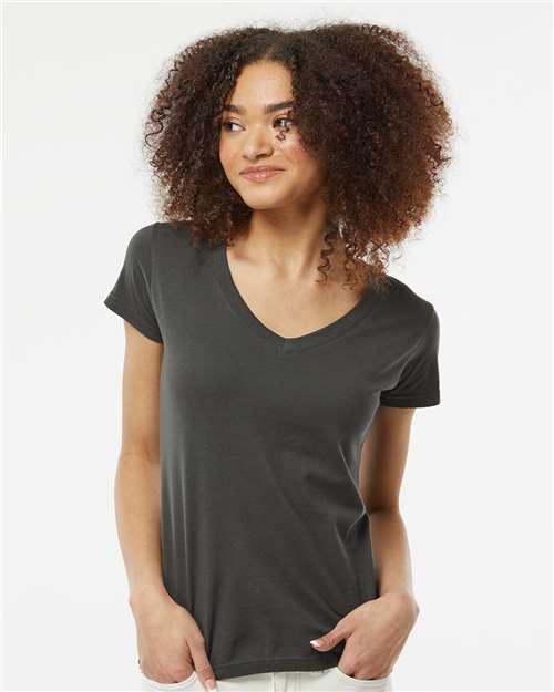 Tultex 214 Women's Long Islander Performance Long Sleeve T-Shirt - Front view