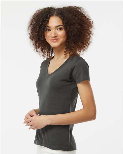 Tultex 214 Women's Long Islander Performance Long Sleeve T-Shirt - Side view