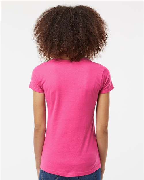 Tultex 214 Women's Long Islander Performance Long Sleeve T-Shirt - Back view