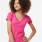 Tultex 214 Women's Long Islander Performance Long Sleeve T-Shirt - Front view