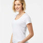 Tultex 214 Women's Long Islander Performance Long Sleeve T-Shirt - Side view