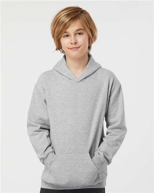 Tultex 320Y Youth Hooded Sweatshirt - Front view