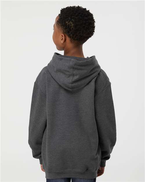 Tultex 320Y Youth Hooded Sweatshirt - Back view