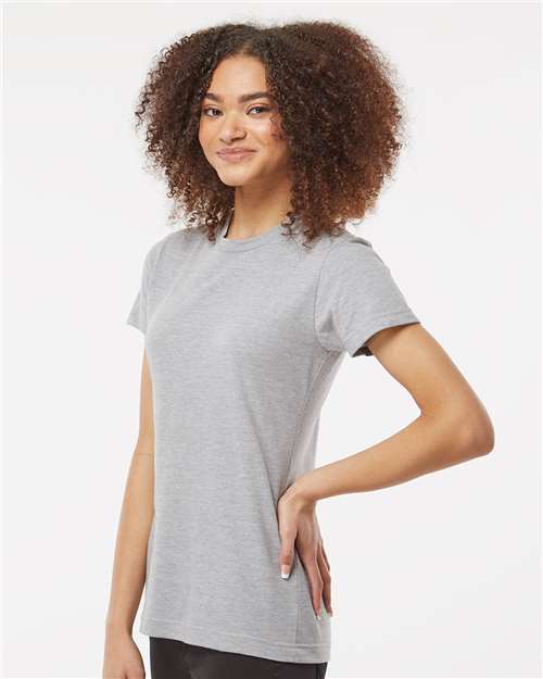 Tultex 216 Unisex Cayman Performance Camo Colorblocked Long Sleeve T-Shirt - Side view