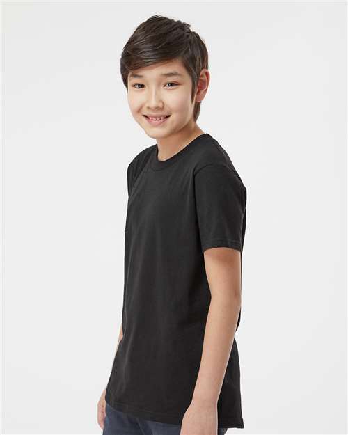 Tultex 235 Youth Fine Jersey T-Shirt - Side view