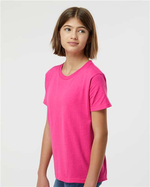 Tultex 235 Youth Fine Jersey T-Shirt - Side view