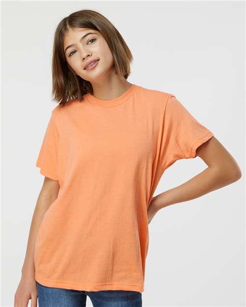 Tultex 235 Youth Fine Jersey T-Shirt - Front view