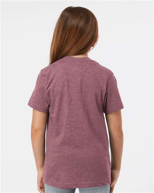 Tultex 235 Youth Fine Jersey T-Shirt - Back view