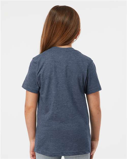 Tultex 235 Youth Fine Jersey T-Shirt - Back view