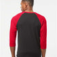 Tultex 245 Unisex Fine Jersey Raglan T-Shirt - Back view