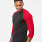 Tultex 245 Unisex Fine Jersey Raglan T-Shirt - Side view