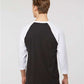 Tultex 245 Unisex Fine Jersey Raglan T-Shirt - Back view