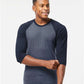 Tultex 245 Unisex Fine Jersey Raglan T-Shirt - Front view