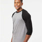 Tultex 245 Unisex Fine Jersey Raglan T-Shirt - Side view