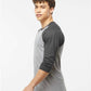 Tultex 245 Unisex Fine Jersey Raglan T-Shirt - Side view